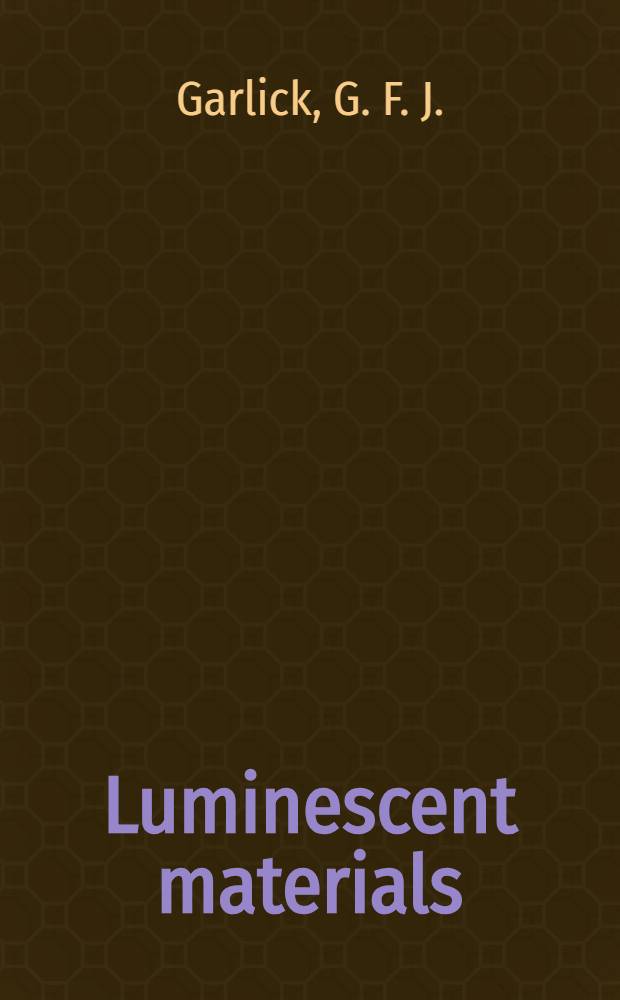 Luminescent materials