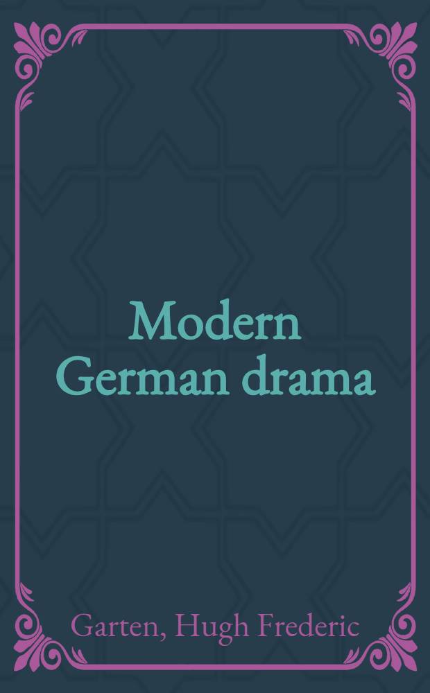 Modern German drama