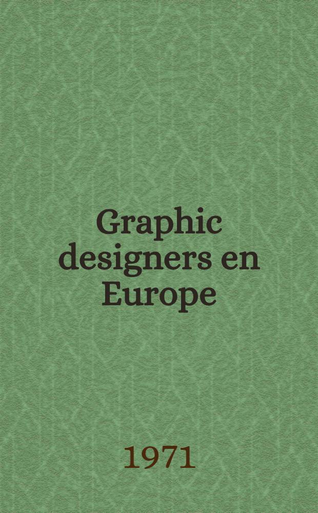 Graphic designers en Europe : Album