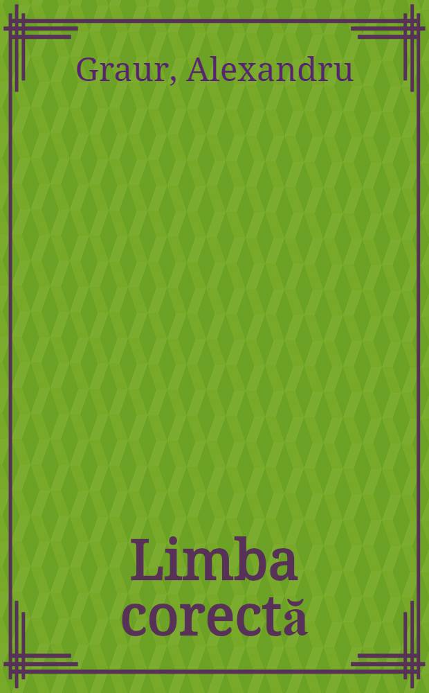 Limba corectă
