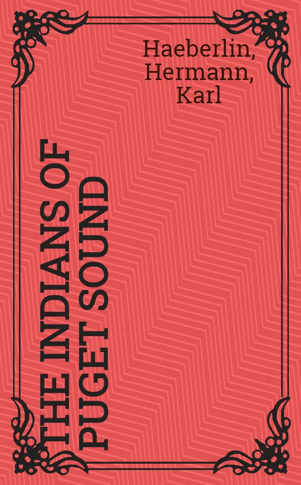 The Indians of Puget sound