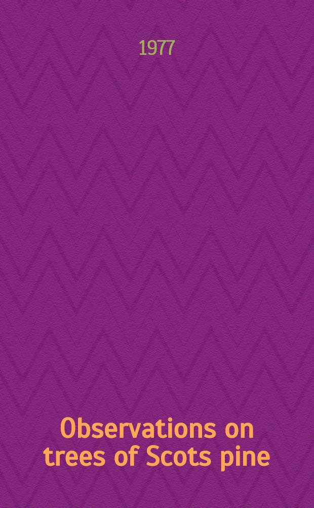 Observations on trees of Scots pine (Pinus silvestris L.) and lichens around a HF and SO₂ emission source