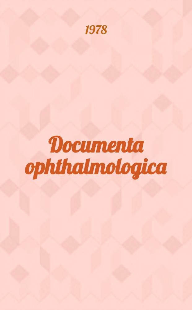 Documenta ophthalmologica : Proceedings series