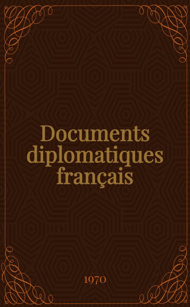 Documents diplomatiques français : 1932-1939. Sér. 1 : 1932-1935