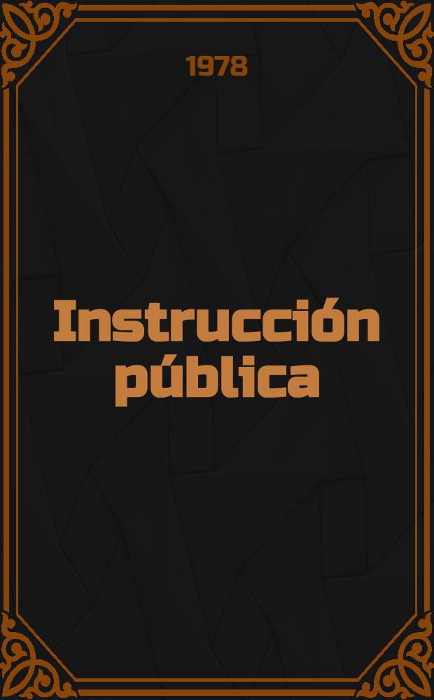 Instrucción pública