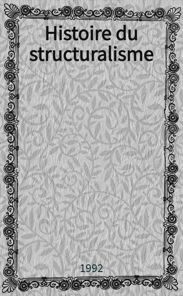 Histoire du structuralisme