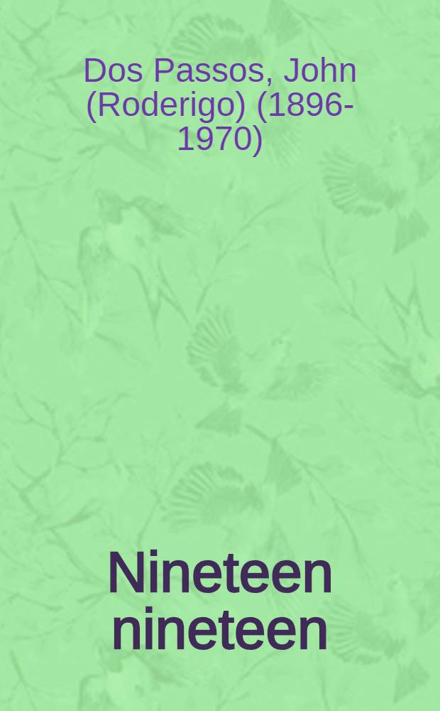 Nineteen nineteen
