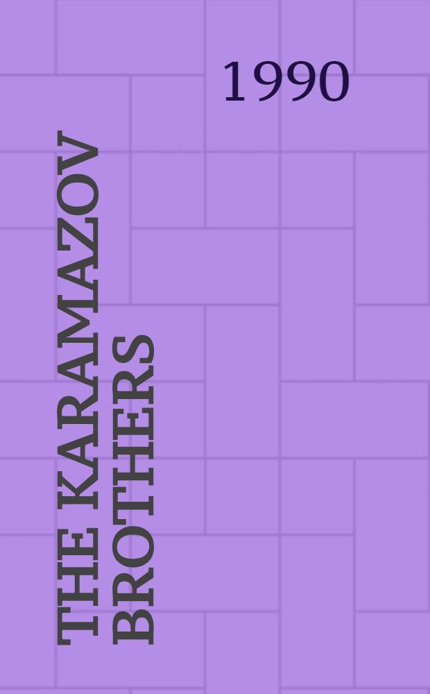 The Karamazov brothers : A novel in 4 pt. with an epilogue In 2 vol. Vol. 2