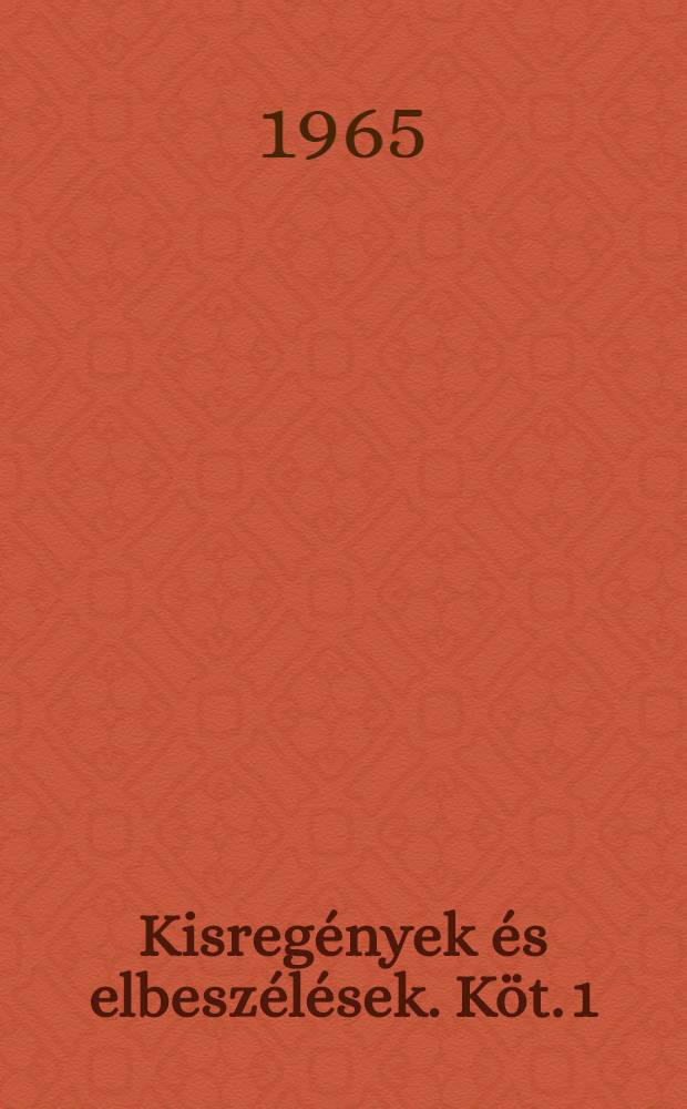 Kisregények és elbeszélések. Köt. 1 : [Szegény emberek ; A hasonmás ; Regény kilenc levélben ; Proharcsin úr ; A háziasszony ; Polzunkov ; Fehér éjszakák]