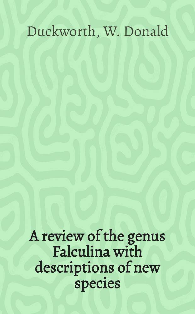 A review of the genus Falculina with descriptions of new species (Lepidoptera: Stenomidae)