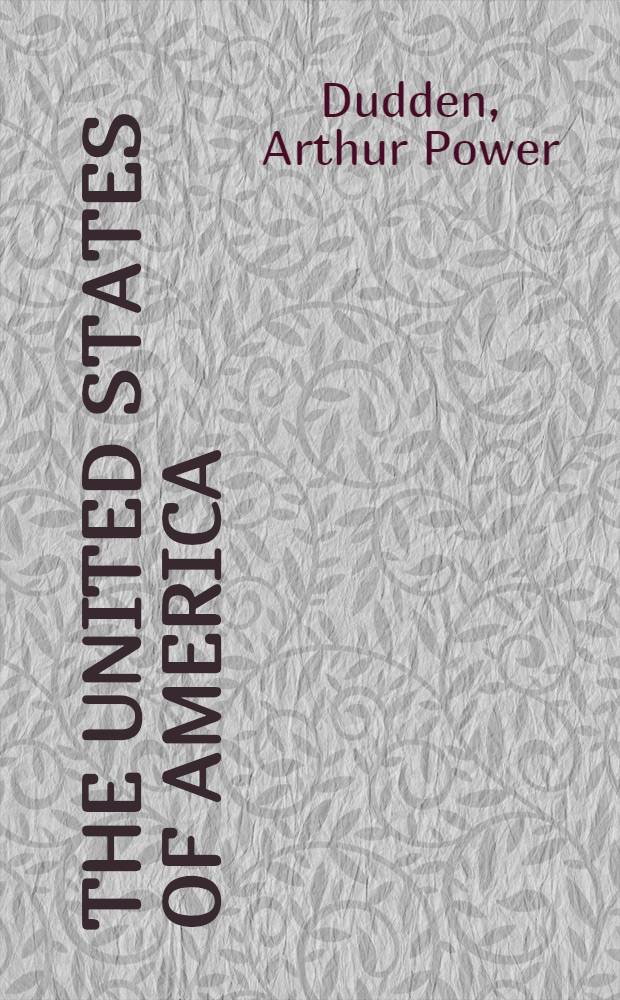 The United States of America : A syllabus of American studies