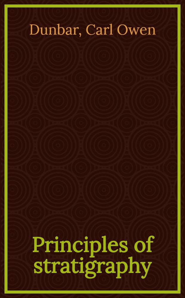 Principles of stratigraphy