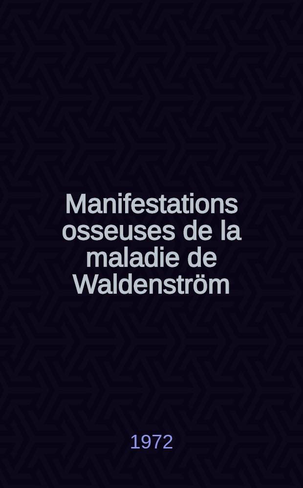 Manifestations osseuses de la maladie de Waldenström : À propos de 31 observations : Thèse ..