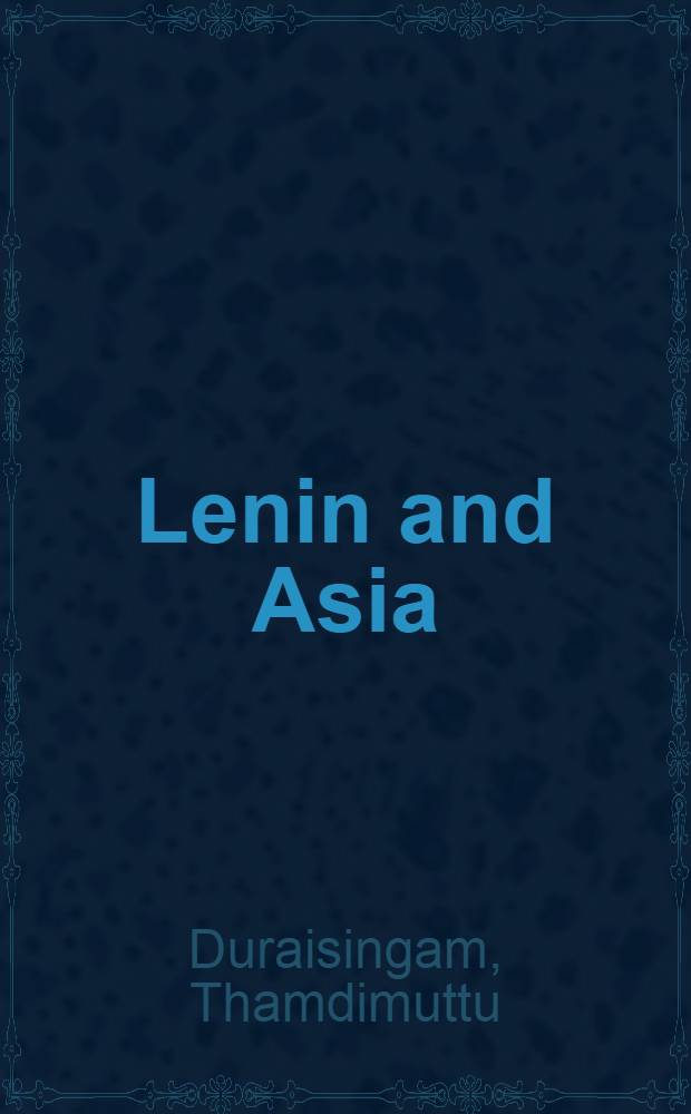 Lenin and Asia