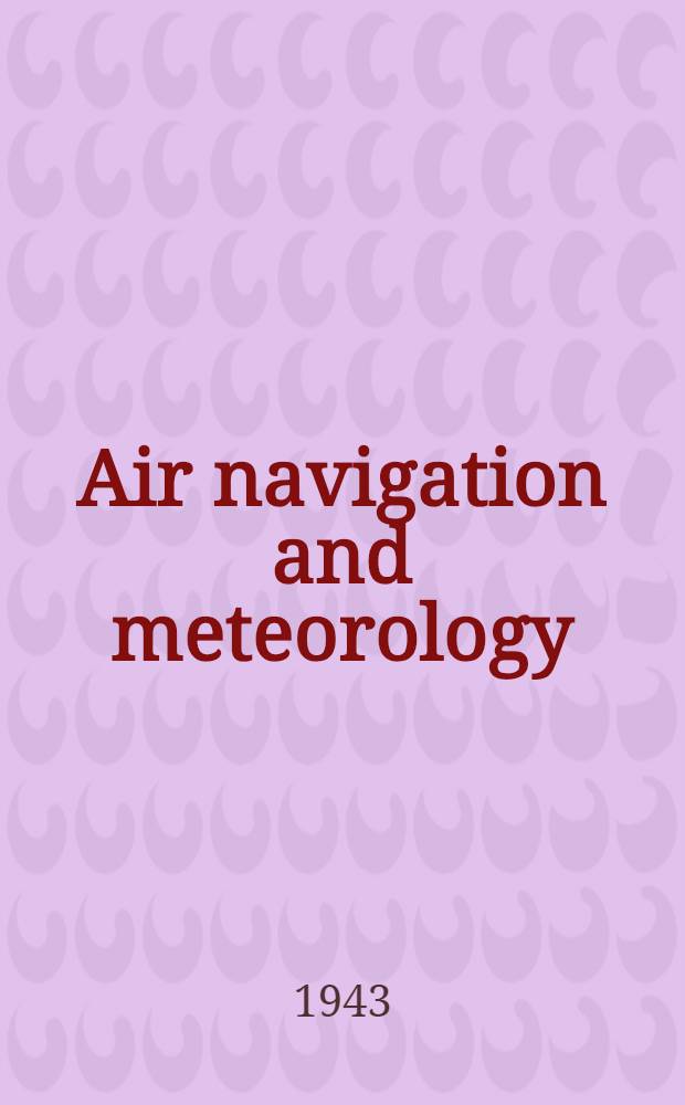 Air navigation and meteorology