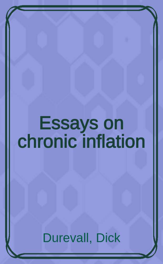Essays on chronic inflation : The Brazilian experience : Diss.