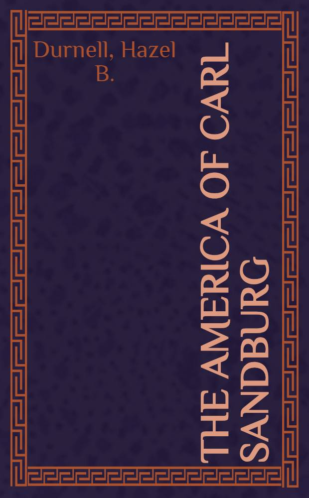 The America of Carl Sandburg