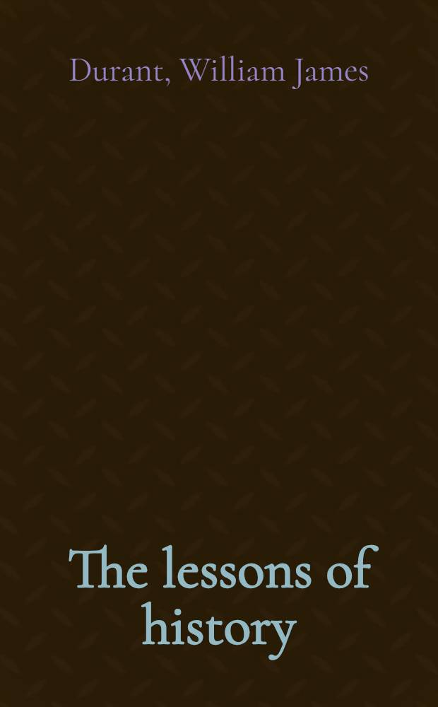 The lessons of history