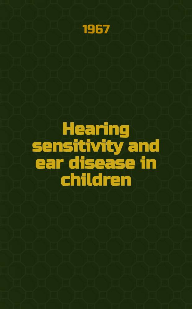 Hearing sensitivity and ear disease in children: a prospective study