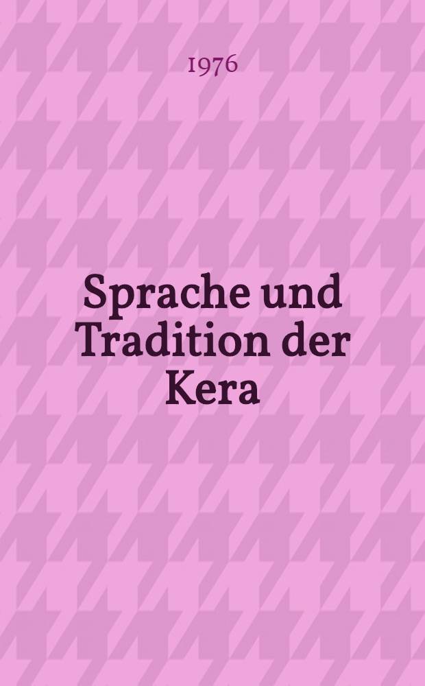Sprache und Tradition der Kera (Tschad). T. 2 : Lexikon