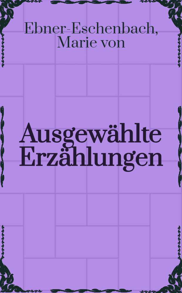 Ausgewählte Erzählungen
