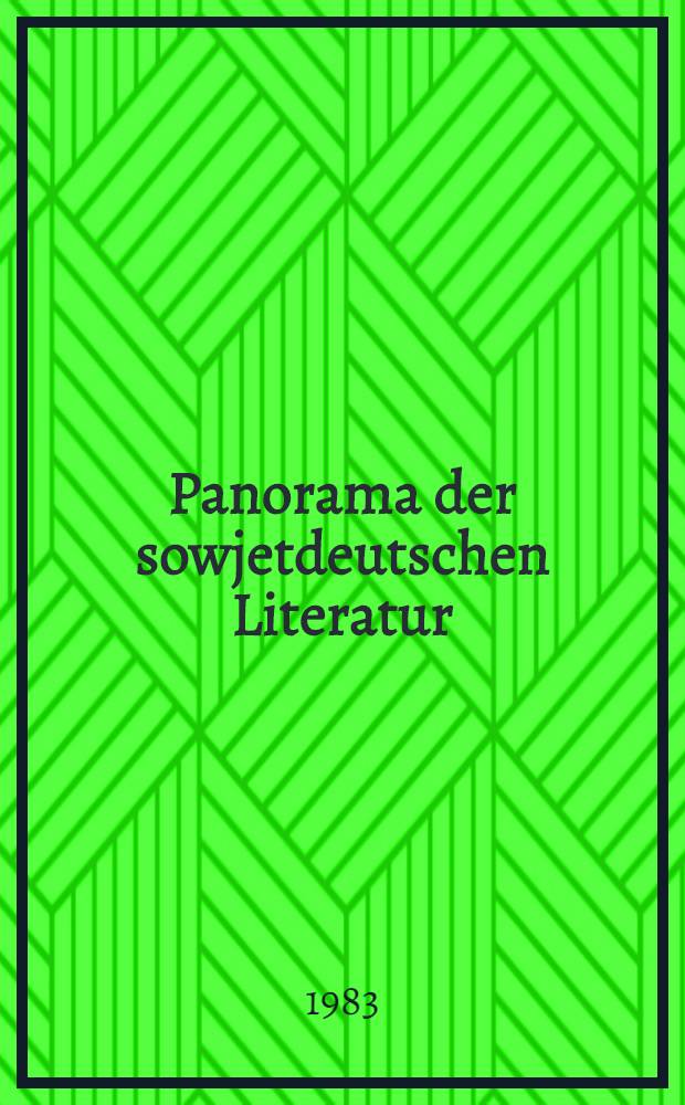 Panorama der sowjetdeutschen Literatur