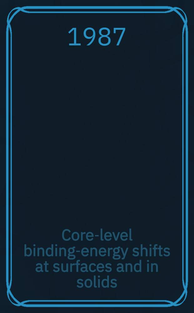 Core-level binding-energy shifts at surfaces and in solids