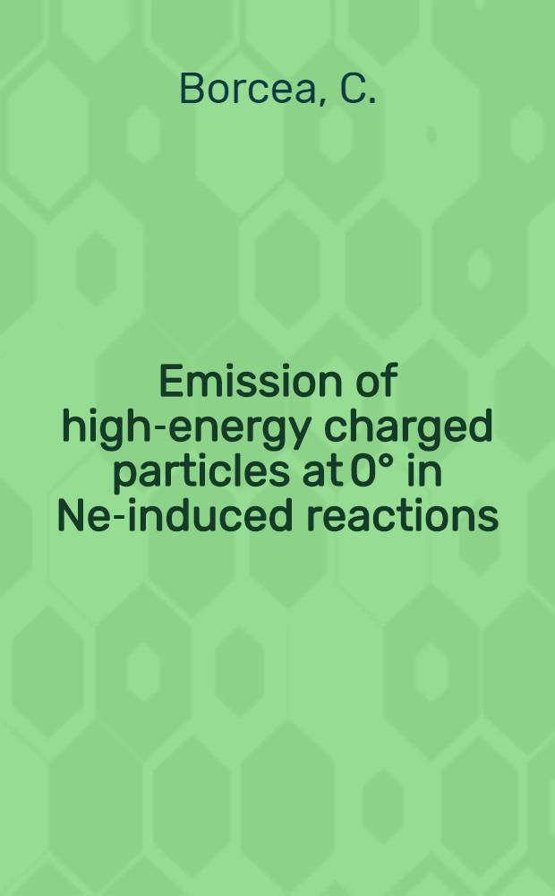 Emission of high-energy charged particles at 0° in Ne-induced reactions