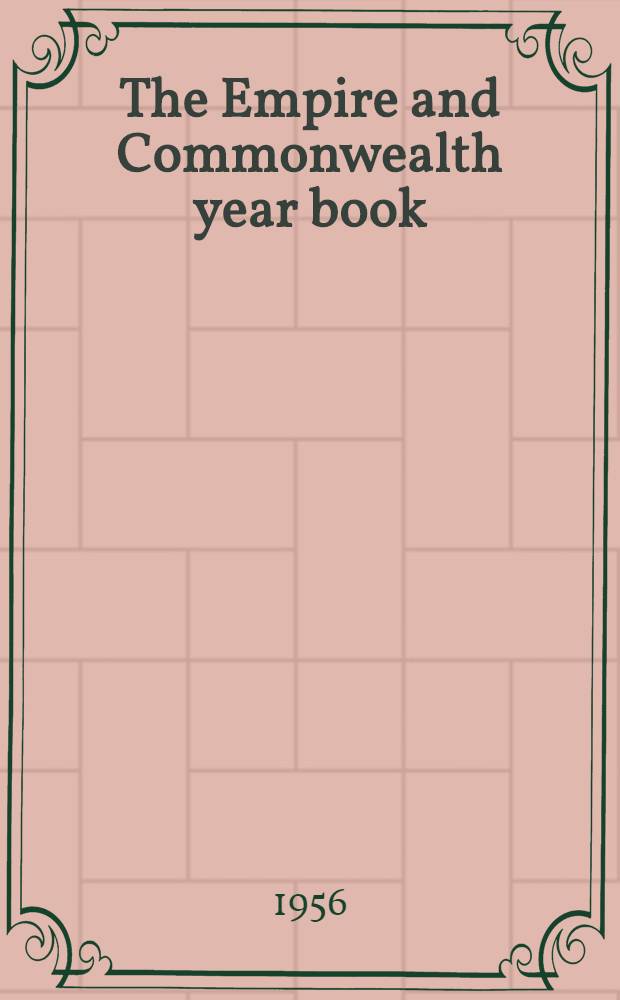 The Empire and Commonwealth year book