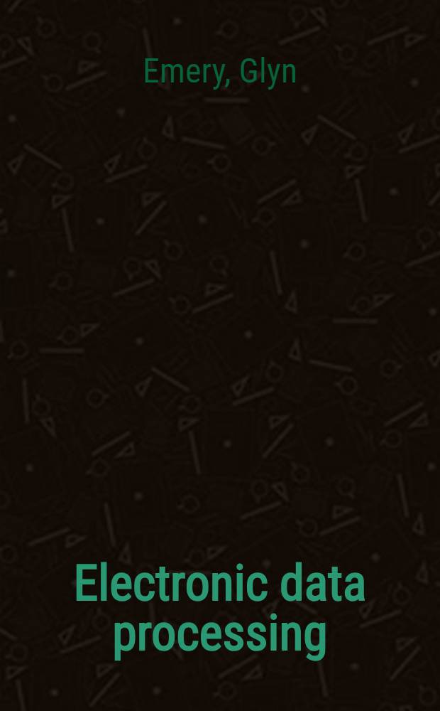 Electronic data processing