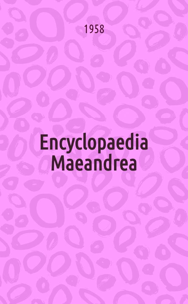 Encyclopaedia Maeandrea