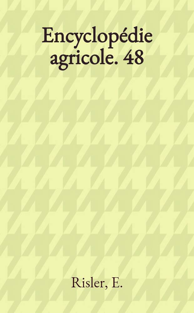 Encyclopédie agricole. [48] : Irrigations et drainages