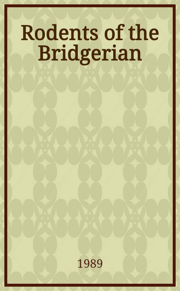Rodents of the Bridgerian (Middle Eocene) Elderberry Canyon local fauna of Eastern Nevada