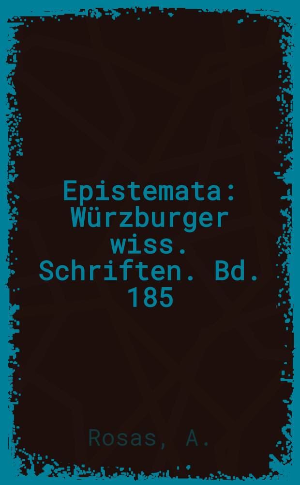 Epistemata : Würzburger wiss. Schriften. Bd. 185 : Kants idealistische Reduktion
