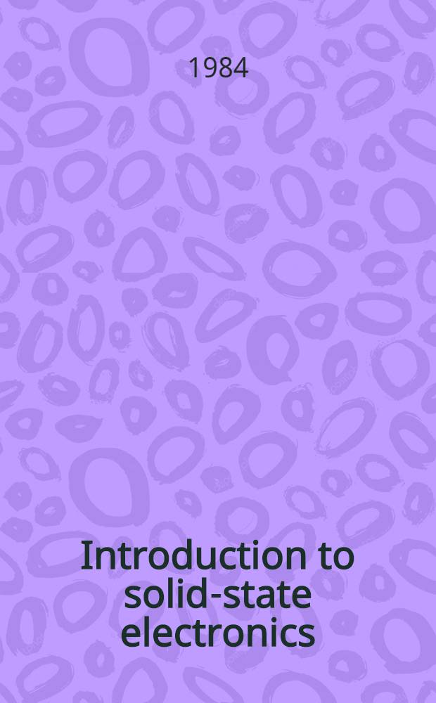 Introduction to solid-state electronics