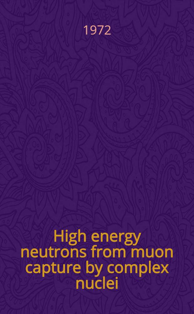 High energy neutrons from muon capture by complex nuclei