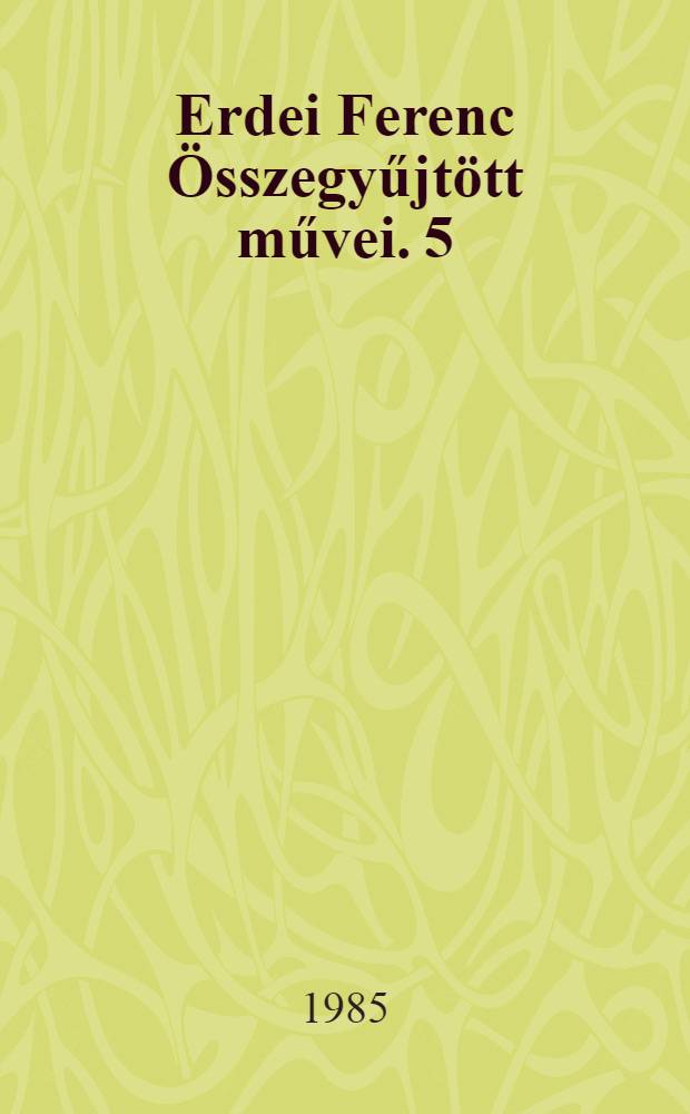 Erdei Ferenc Összegyűjtött művei. [5] : Agrárproblémák