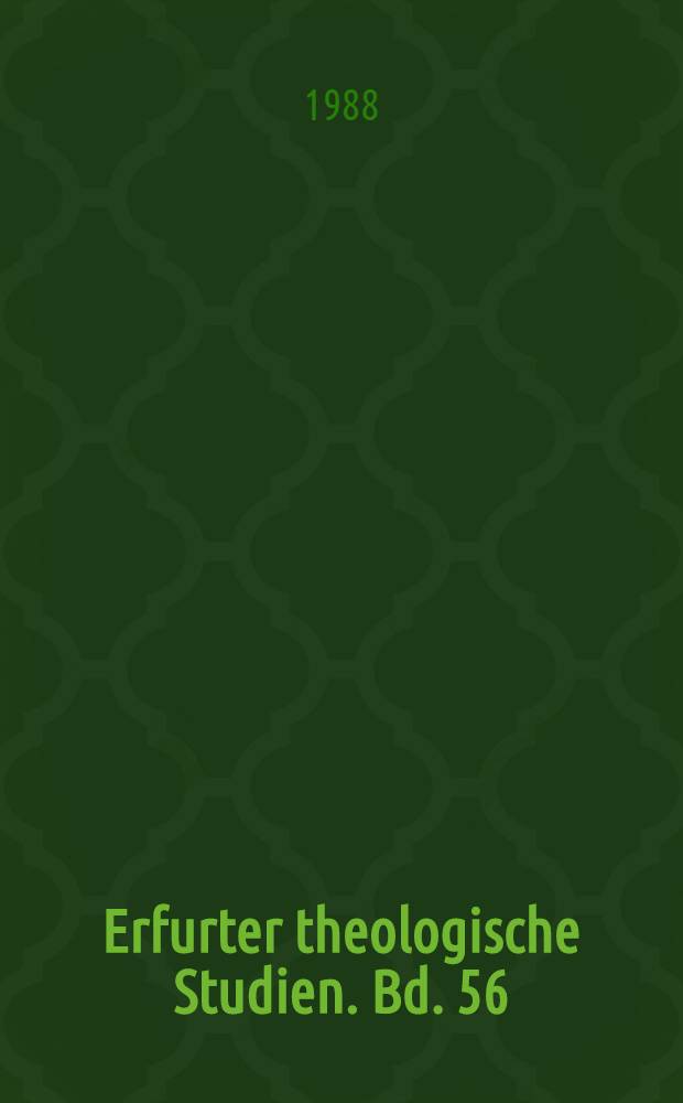 Erfurter theologische Studien. Bd. 56 : Die religi&ouml;se Anlage und ihre Entwicklung