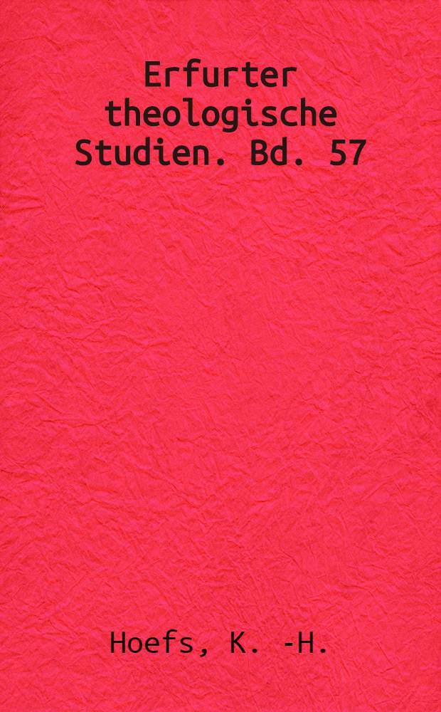 Erfurter theologische Studien. Bd. 57 : Erfahrung Gottes bei Bonaventura