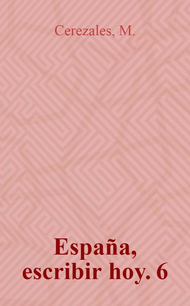 España, escribir hoy. 6 : José Luis Castillo-Puche