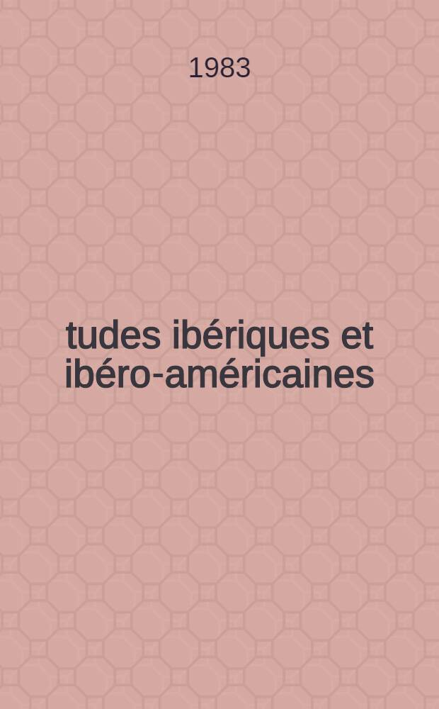 Études ibériques et ibéro-américaines