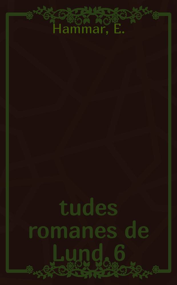 Études romanes de Lund. 6 : Le développement de sens du suffixe latin -bilis en français