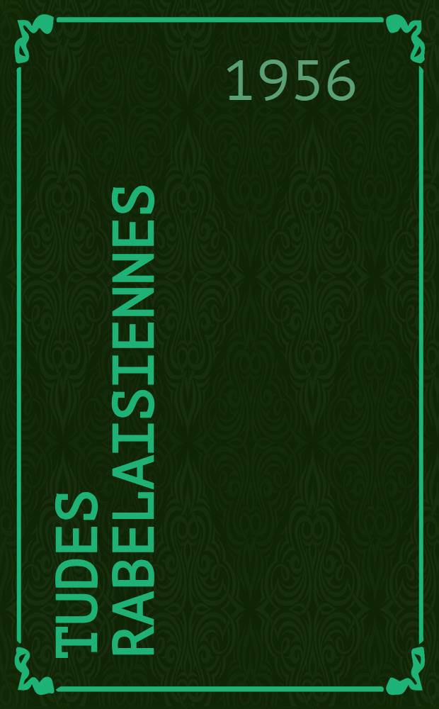 Études rabelaisiennes