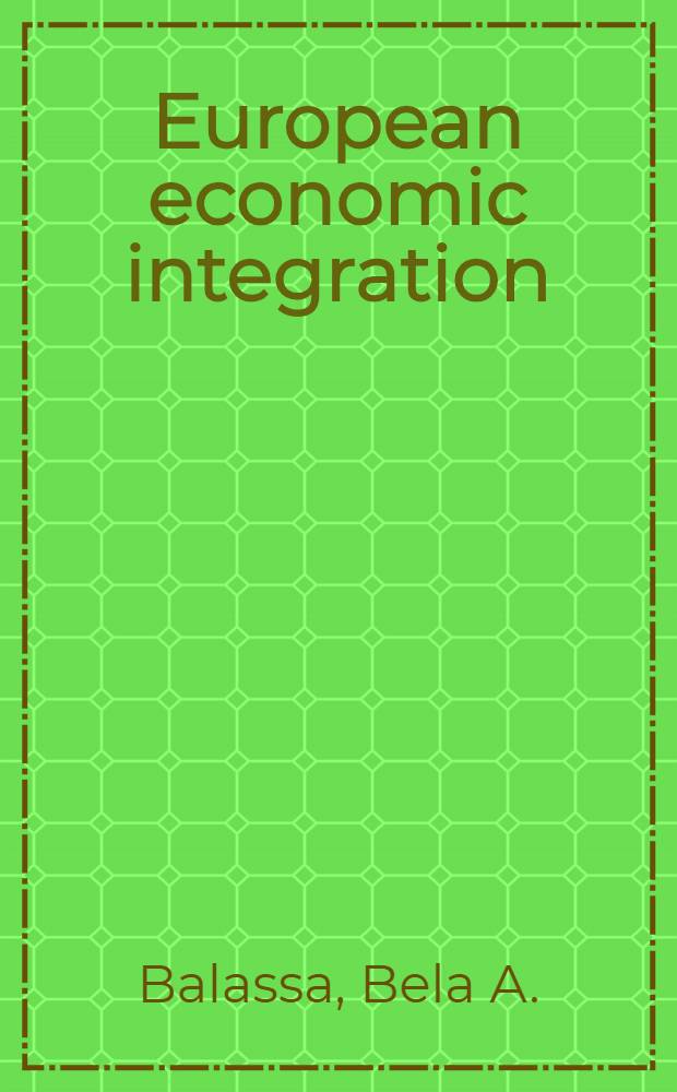 European economic integration