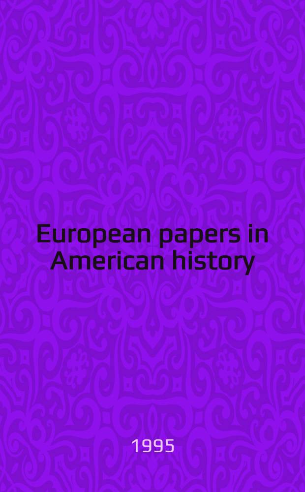 European papers in American history