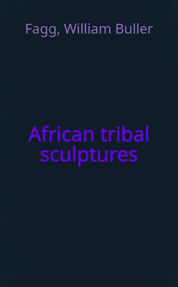 African tribal sculptures