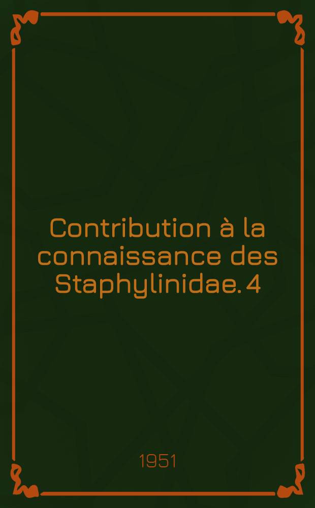Contribution à la connaissance des Staphylinidae. 4 : Sur quelques Stilicus africains