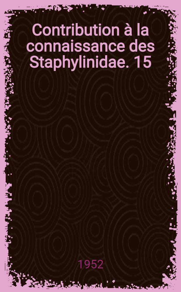Contribution &agrave; la connaissance des Staphylinidae. 15 : Un Prianophthalmus nouveau