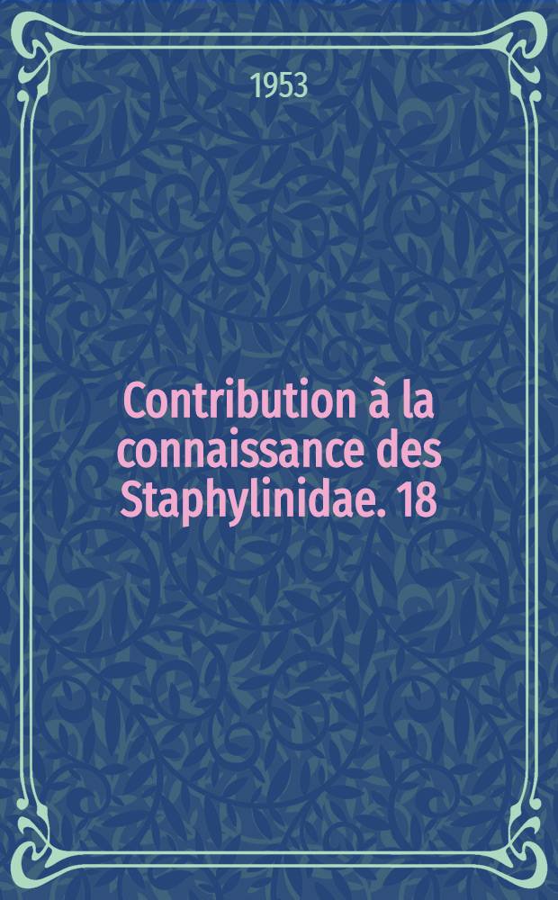 Contribution à la connaissance des Staphylinidae. 18 : Les Stilicus africains à l'édéage pubescent