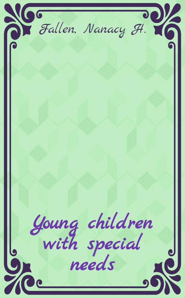 Young children with special needs